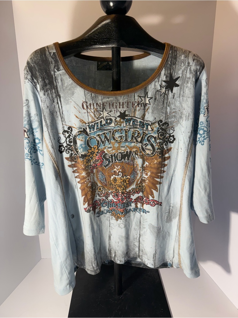 ✨ Vanilla Sugar Y2K "Wild West Cowgirls Show" Graphic Top 1X ✨